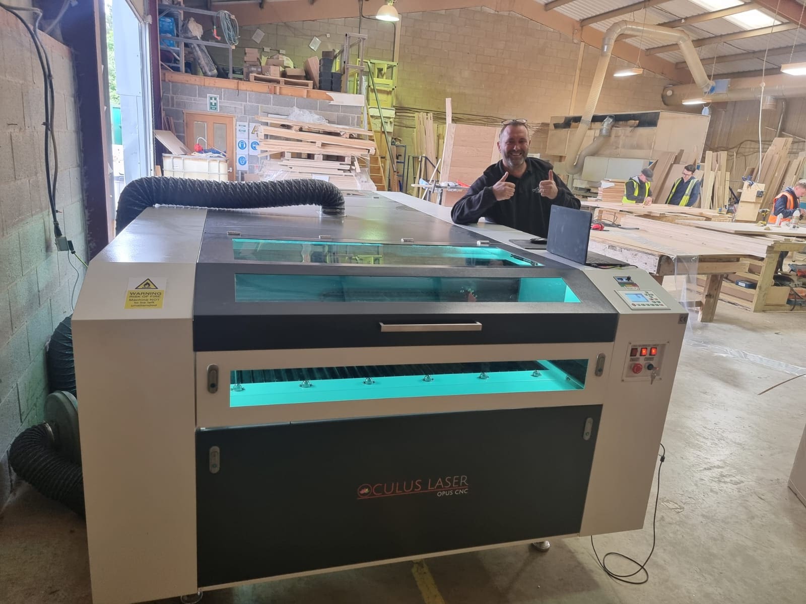 Oculus Flatebed Laser Cutter Installation in Sheffield