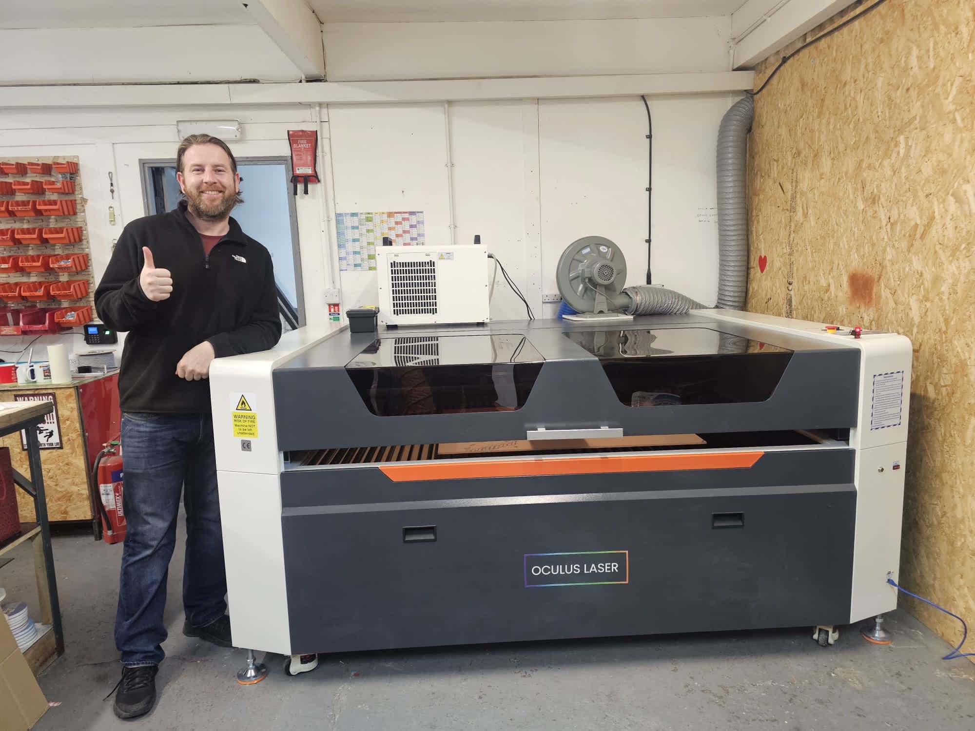 Oculus 1812 Free-Standing Laser Cutter Installation In Blaydon