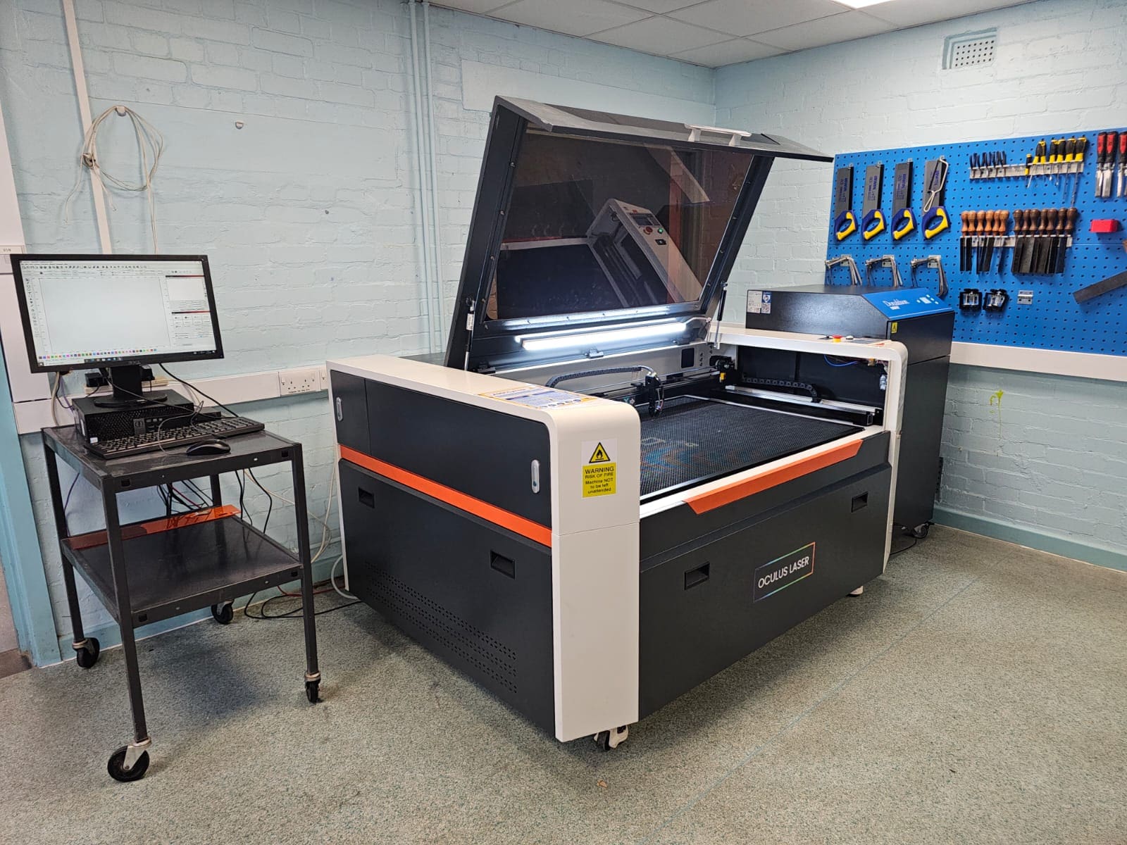 Oculus 1390 Free-Standing Laser Cutter Installation in Guildford